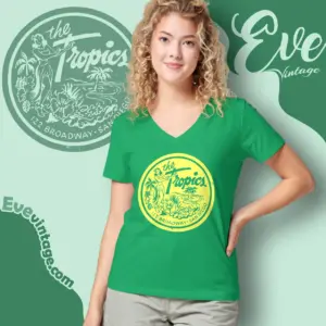 The Tropics Bar Shirt San Diego Ca Tiki Bar V Neck TShirt