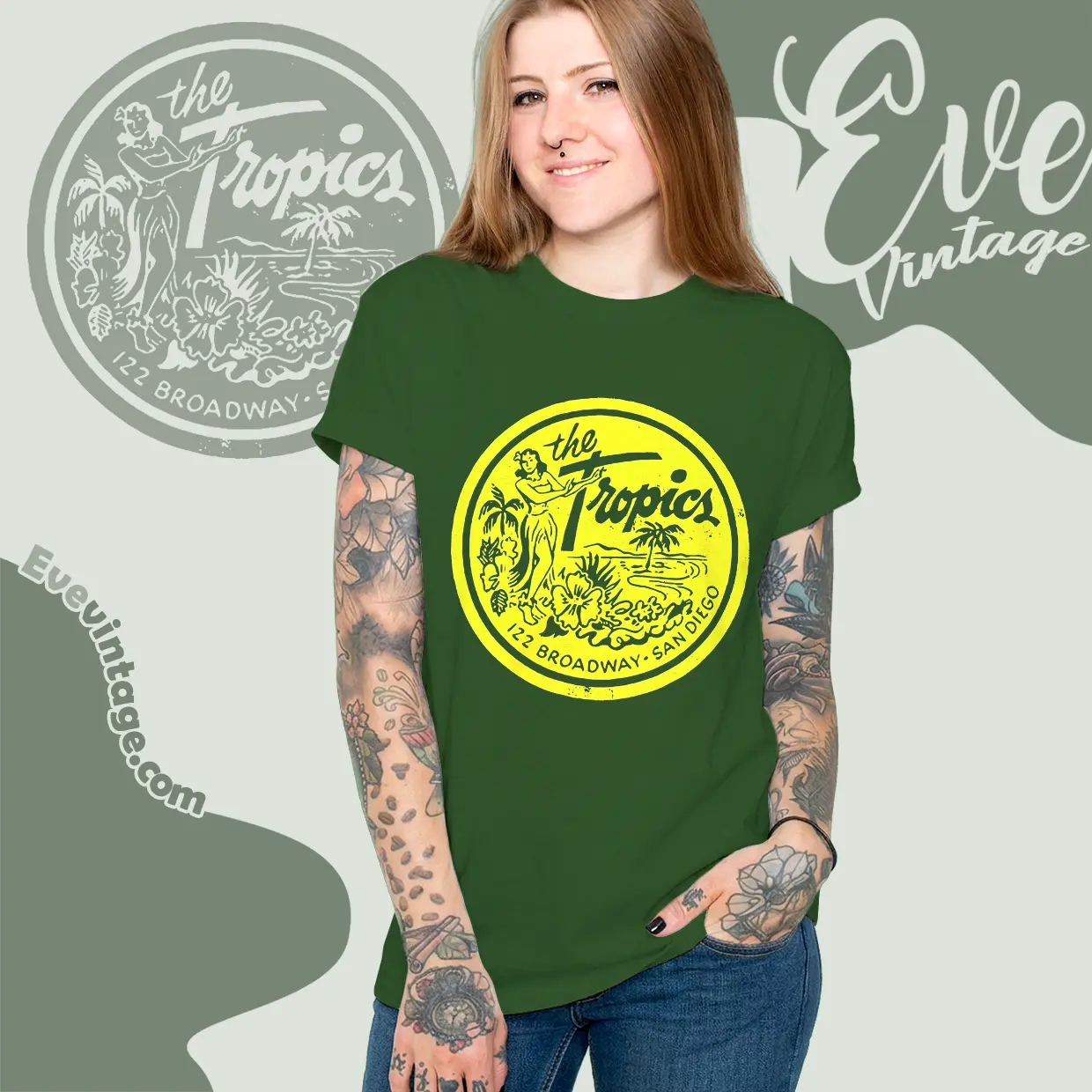 The Tropics Bar Shirt San Diego Ca Tiki Bar Women T shirt The Tropics Bar Shirt San Diego Ca Tiki Bar Women T shirt