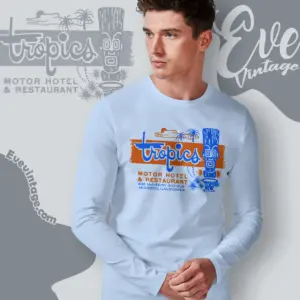 The Tropics Shirt Modesto Tiki Bar Long Sleeve Tee