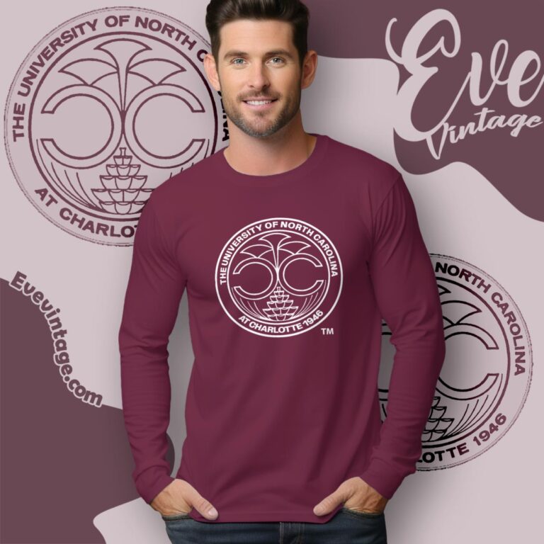 The University Of North Carolina At Charlotte Shirt Long Sleeve Tee The University Of North Carolina At Charlotte Shirt Long Sleeve Tee