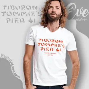 Tiburon Tommies Pier 41 Shirt Tiburon Ca Tiki Bar V Neck TShirt