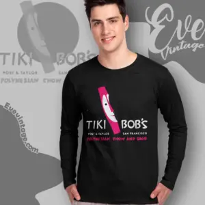 Tiki Bobs Shirt San Francisco Tiki Bar Long Sleeve Tee