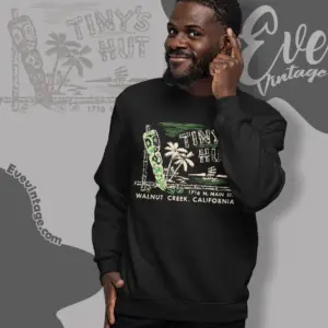 Tinys Hut Walnut Creek Tiki Bar Sweatshirt