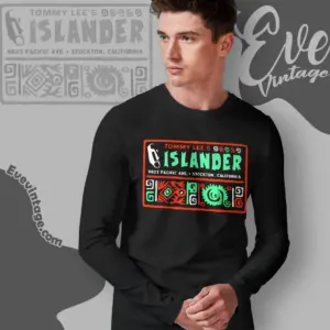 Tommy Lees Islander Shirt Stockton Tiki Bar Long Sleeve Tee