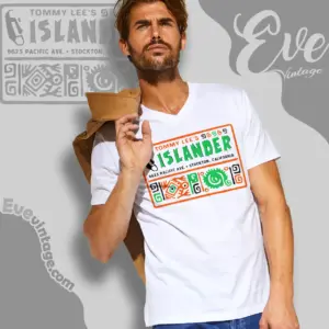 Tommy Lees Islander Shirt Stockton Tiki Bar V Neck TShirt