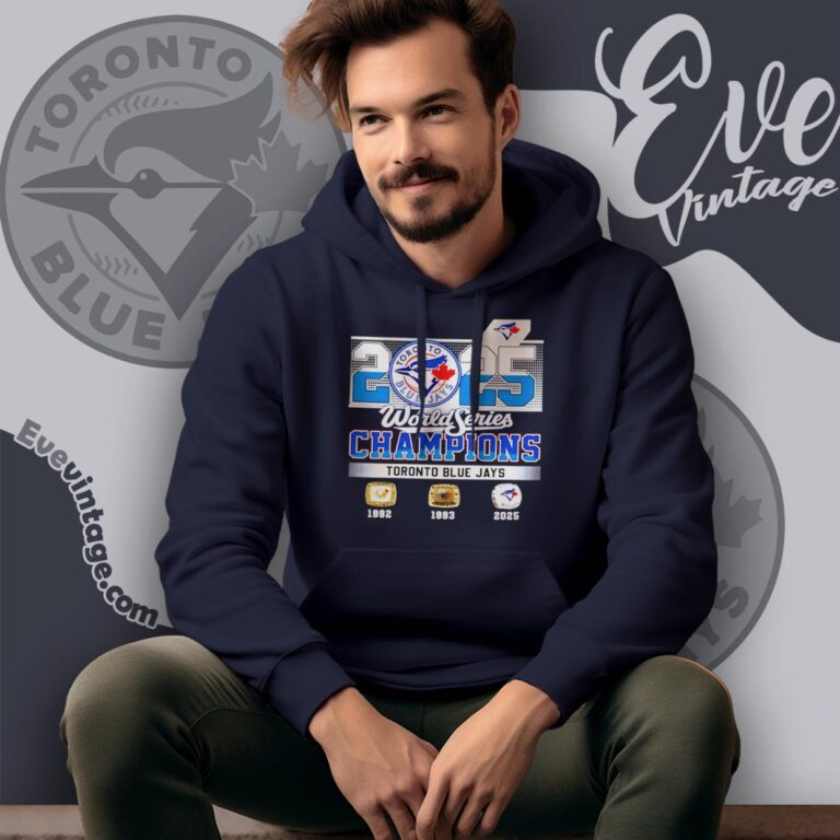 Toronto Blue Jays World Series Champions Shirt 3 Time Mascot Tee Hoodie Toronto Blue Jays World Series Champions Shirt 3 Time Mascot Tee Hoodie