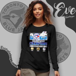 Toronto Blue Jays World Series Champions Shirt 3 Time Mascot Tee Long Sleeve Tee