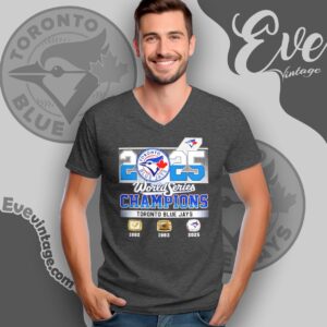 Toronto Blue Jays World Series Champions Shirt 3 Time Mascot Tee V Neck TShirt