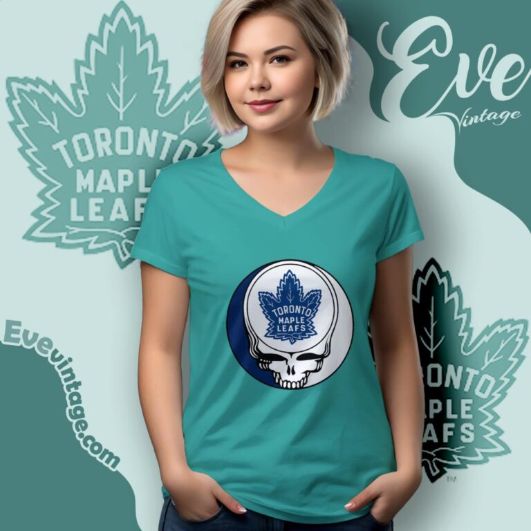 Toronto Maple Leafs Steal Your Face Grateful Dead Shirt V Neck TShirt Toronto Maple Leafs Steal Your Face Grateful Dead Shirt V Neck TShirt