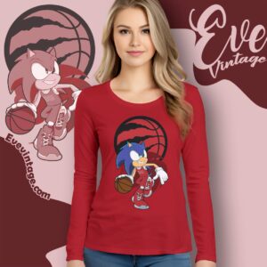 Toronto Raptors Sonic The Hedgehog Shirt Long Sleeve Tee