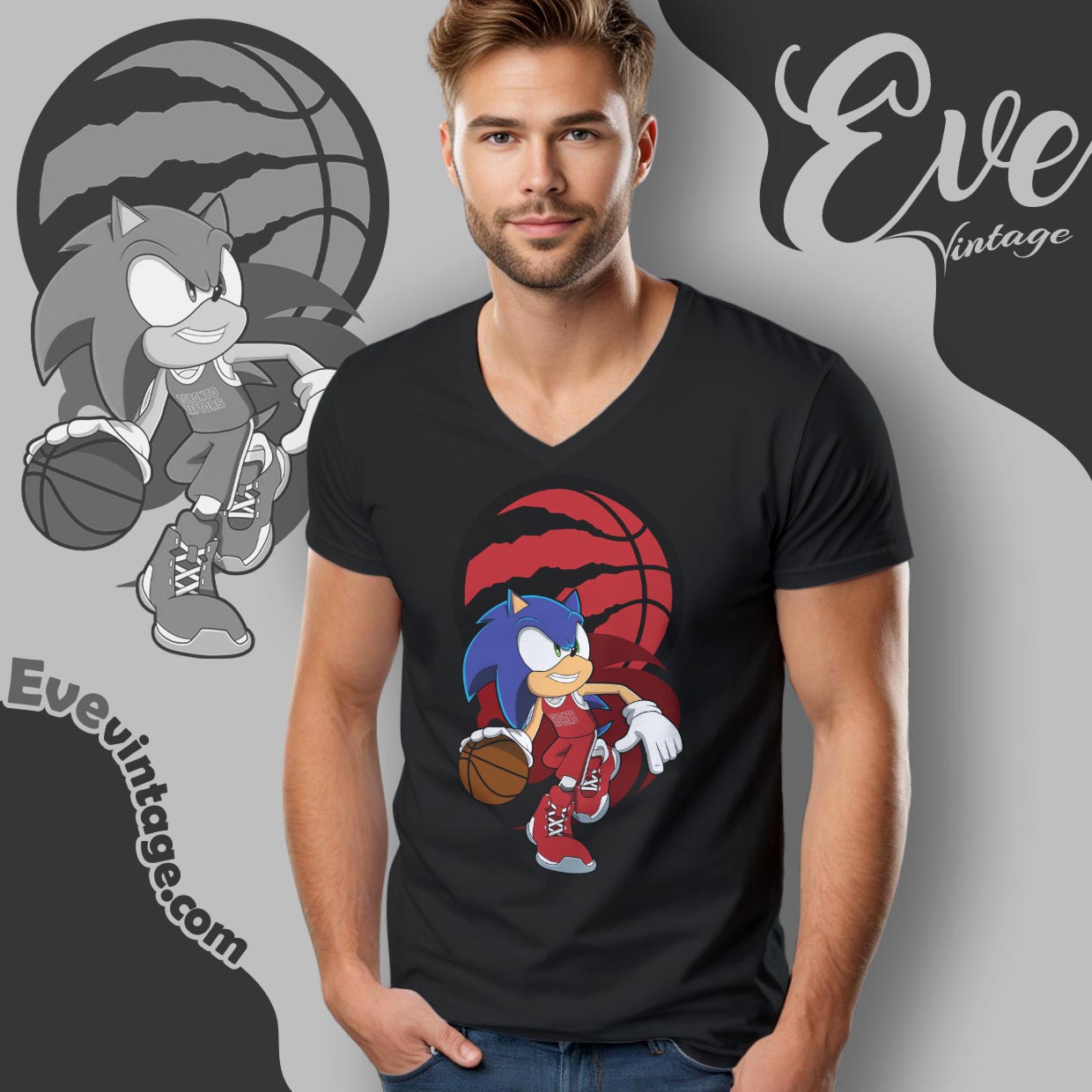 Toronto Raptors Sonic The Hedgehog Shirt Toronto Raptors Sonic The Hedgehog Shirt