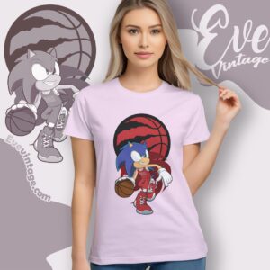 Toronto Raptors Sonic The Hedgehog Shirt Women T shirt
