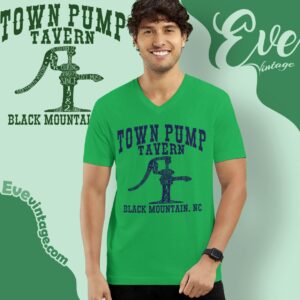 Town Pump Tavern Shirt North Carolina Dive Bar V Neck TShirt