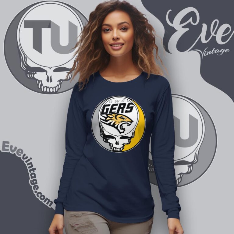 Towson Tigers Steal Your Face Stealie Shirt Long Sleeve Tee Towson Tigers Steal Your Face Stealie Shirt Long Sleeve Tee