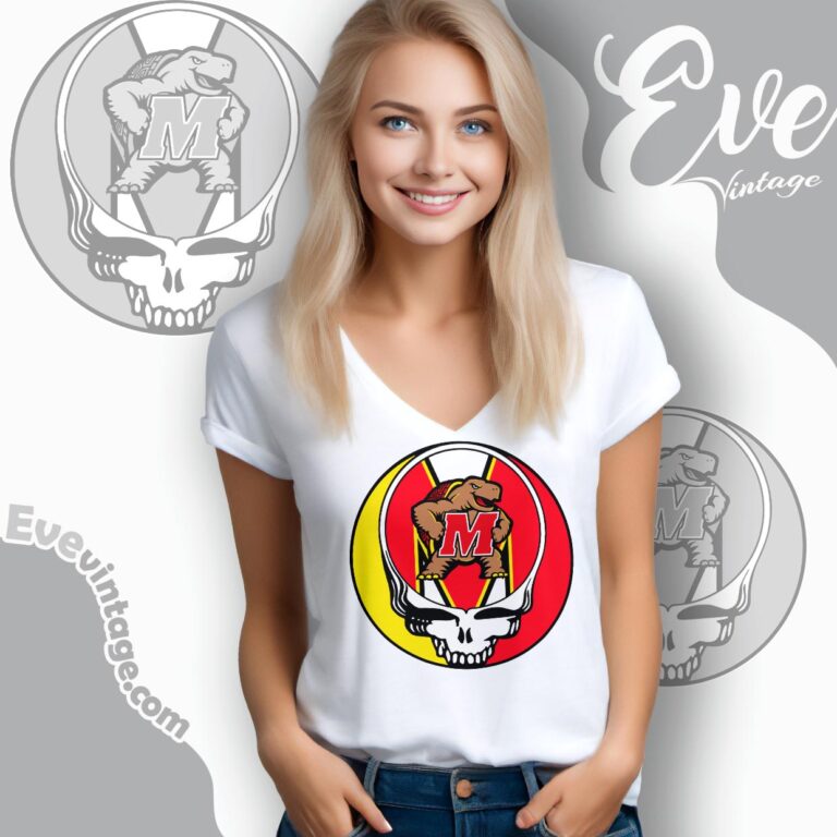 Towson Tigers Steal Your Face Stealie Shirt V Neck TShirt Towson Tigers Steal Your Face Stealie Shirt V Neck TShirt