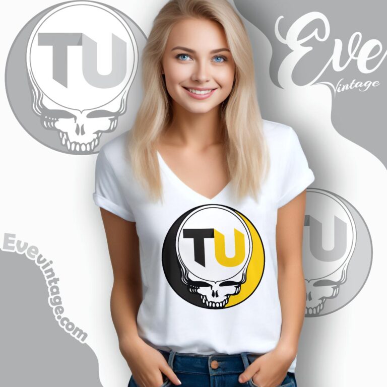 Towson University Steal Your Face Grateful Dead Shirt V Neck TShirt Towson University Steal Your Face Grateful Dead Shirt V Neck TShirt