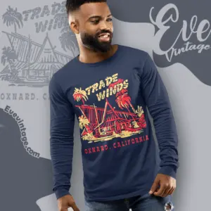 Trade Winds Shirt Oxnard Tiki Bar Long Sleeve Tee