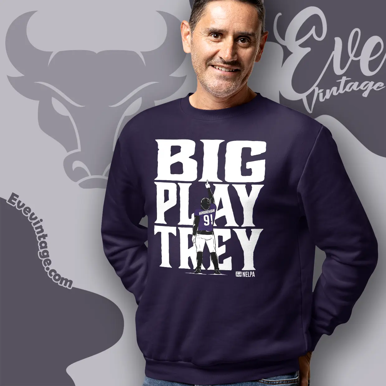 Trey Hendrickson Big Play Trey Baltimore Ravens Sweatshirt Trey Hendrickson Big Play Trey Baltimore Ravens Sweatshirt