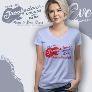 Troubadour Lounge And Park Bar Shirt West Virginia Dive Bar V Neck TShirt