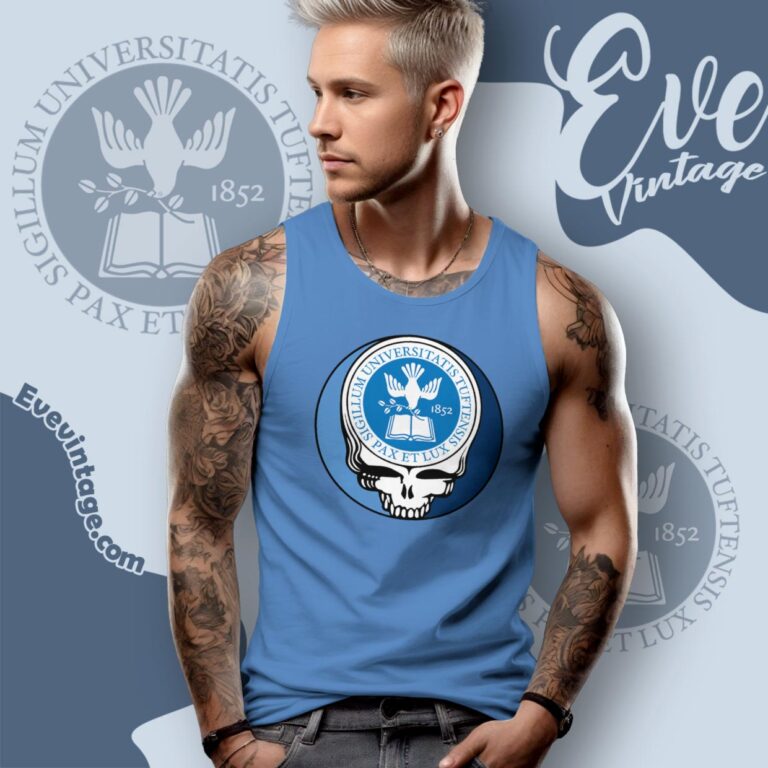 Tufts University Steal Your Face Grateful Dead Shirt Tank Top Racerback Tufts University Steal Your Face Grateful Dead Shirt Tank Top Racerback