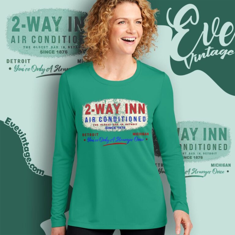 Two Way Inn Shirt Detroit Michigan Dive Bar Long Sleeve Tee Two Way Inn Shirt Detroit Michigan Dive Bar Long Sleeve Tee