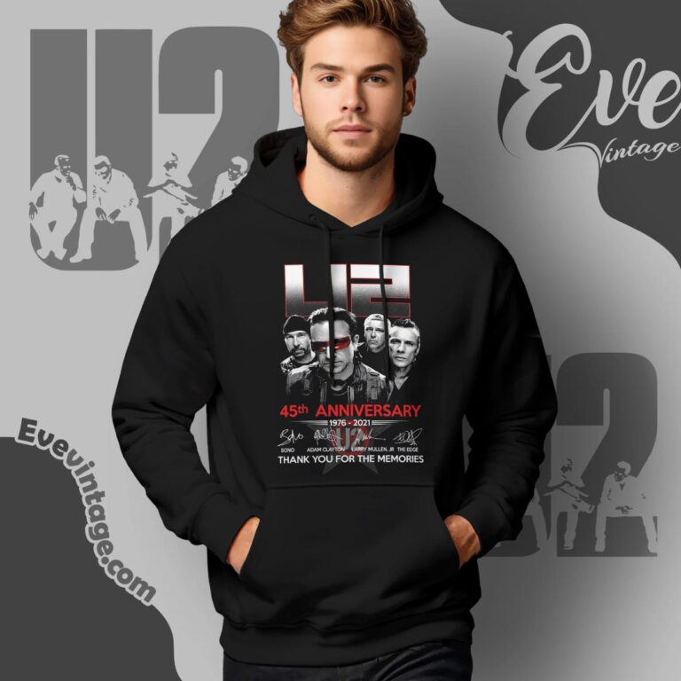 U2 45th Anniversary 1976 2021 Shirt Hoodie U2 45th Anniversary 1976 2021 Shirt Hoodie