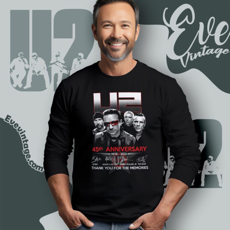 U2 45th Anniversary 1976 2021 Shirt Long Sleeve Tee U2 45th Anniversary 1976 2021 Shirt Long Sleeve Tee