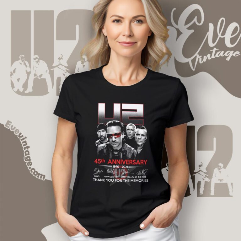 U2 45th Anniversary 1976 2021 Shirt Women T shirt U2 45th Anniversary 1976 2021 Shirt Women T shirt