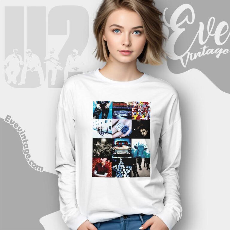 U2 Achtung Baby Album Shirt Long Sleeve Tee U2 Achtung Baby Album Shirt Long Sleeve Tee