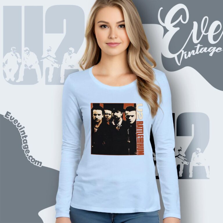 U2 Rattle And Hum Shirt Long Sleeve Tee U2 Rattle And Hum Shirt Long Sleeve Tee
