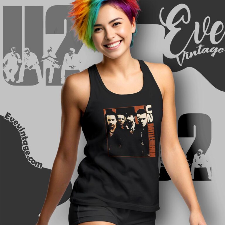 U2 Rattle And Hum Shirt Tank Top Racerback U2 Rattle And Hum Shirt Tank Top Racerback