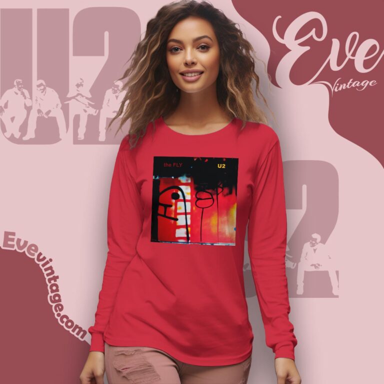 U2 The Fly Album Shirt Long Sleeve Tee U2 The Fly Album Shirt Long Sleeve Tee
