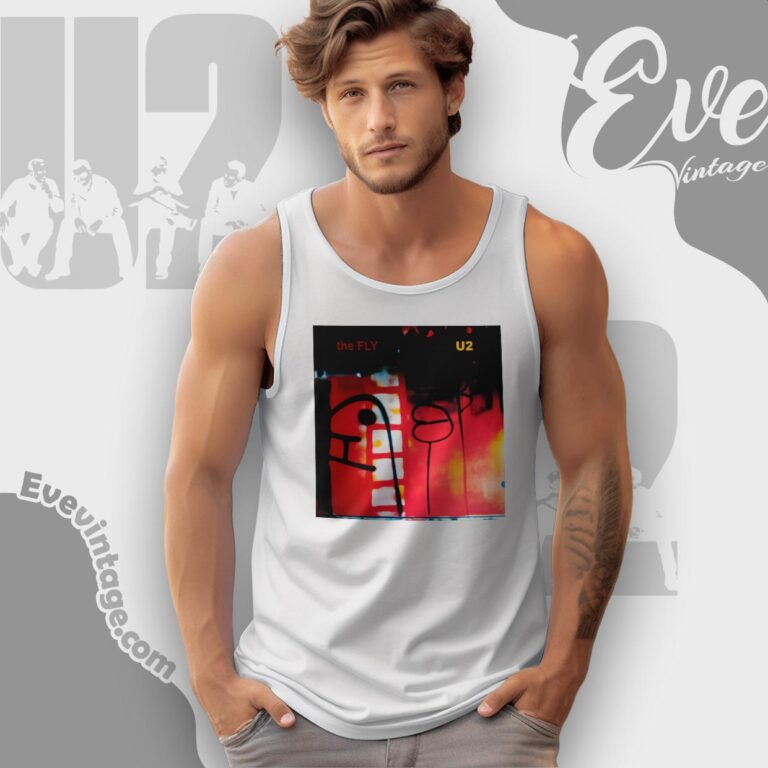 U2 The Fly Album Shirt Tank Top Racerback U2 The Fly Album Shirt Tank Top Racerback