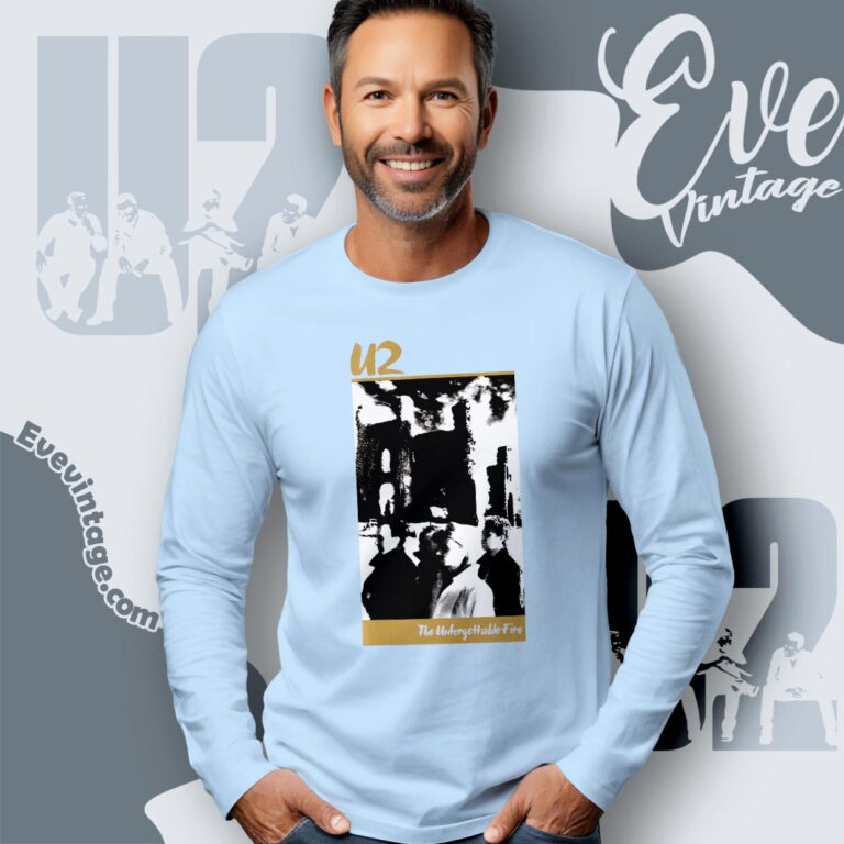U2 Unforgettable Fire Shirt Long Sleeve Tee U2 Unforgettable Fire Shirt Long Sleeve Tee