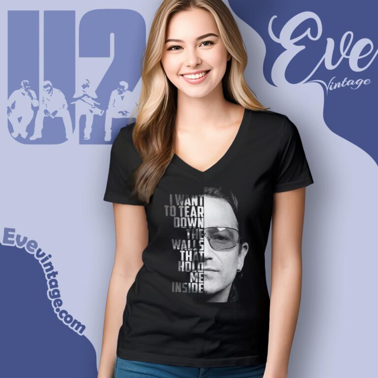 U2 Where The Streets Have No Name Shirt V Neck TShirt U2 Where The Streets Have No Name Shirt V Neck TShirt