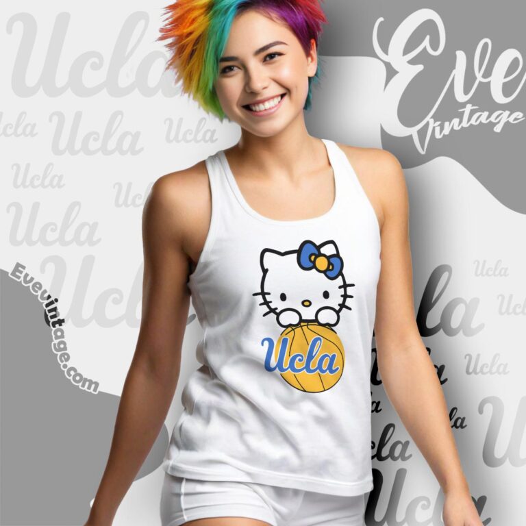 Ucla Basketball Hello Kitty Shirt Tank Top Racerback Ucla Basketball Hello Kitty Shirt Tank Top Racerback