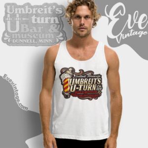 Umbreit's U turn Bar And Museum Shirt Dunnel Dive Bar Tank Top Racerback