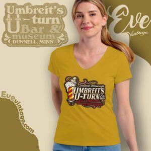 Umbreit's U turn Bar And Museum Shirt Dunnel Dive Bar V Neck TShirt