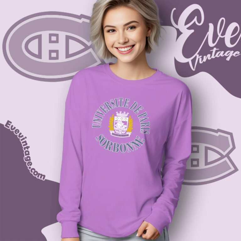 University De Paris Sorbonne Shirt Long Sleeve Tee University De Paris Sorbonne Shirt Long Sleeve Tee