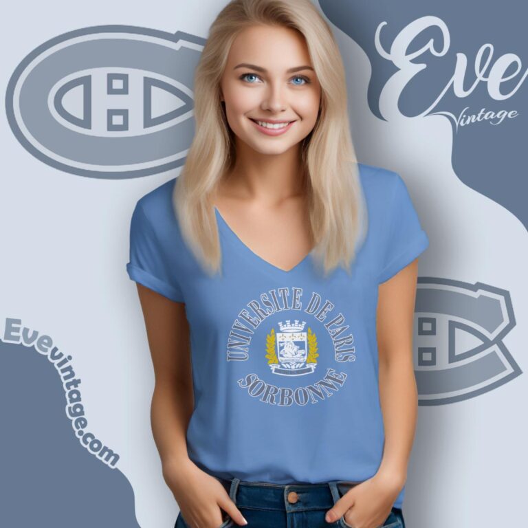 University De Paris Sorbonne Shirt V Neck TShirt University De Paris Sorbonne Shirt V Neck TShirt