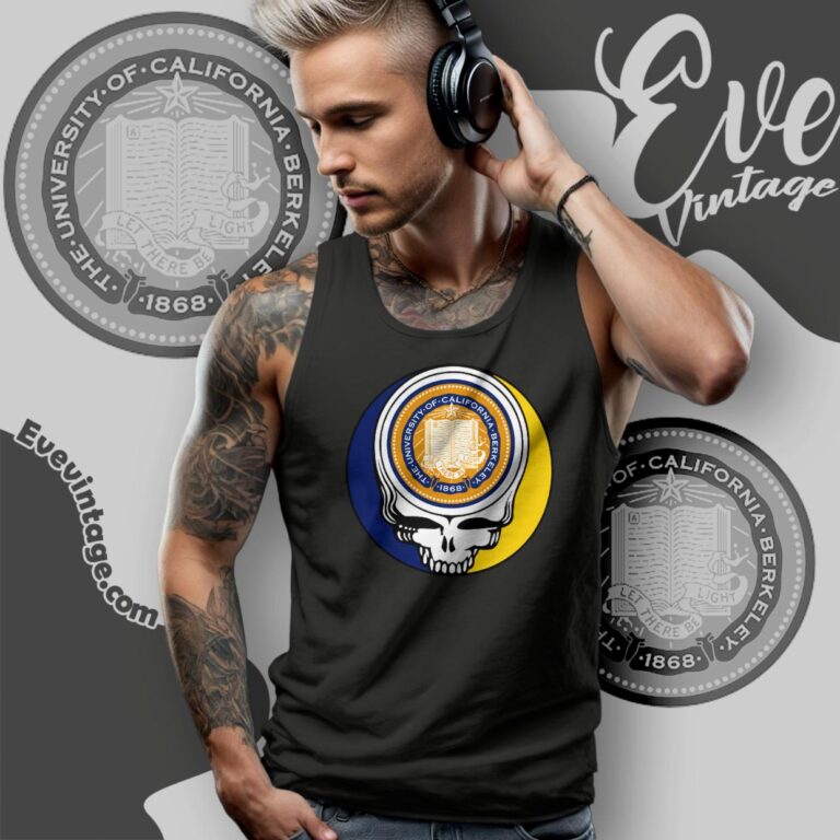 University Of California Berkeley Steal Your Face Grateful Dead Shirt Tank Top Racerback University Of California Berkeley Steal Your Face Grateful Dead Shirt Tank Top Racerback