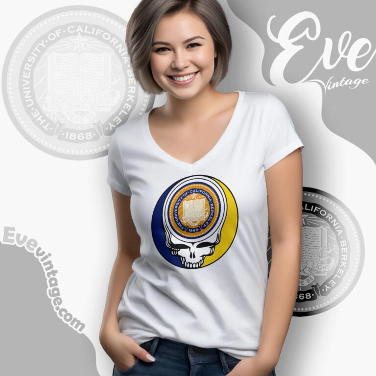 University Of California Berkeley Steal Your Face Grateful Dead Shirt V Neck TShirt University Of California Berkeley Steal Your Face Grateful Dead Shirt V Neck TShirt