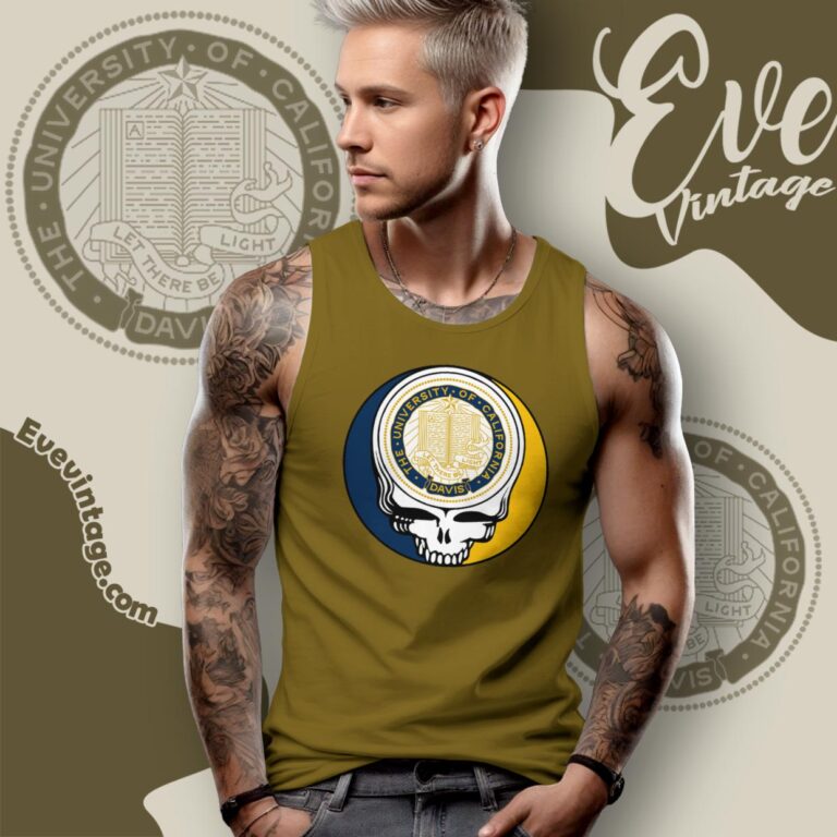 University Of California Davis Steal Your Face Grateful Dead Shirt Tank Top Racerback University Of California Davis Steal Your Face Grateful Dead Shirt Tank Top Racerback