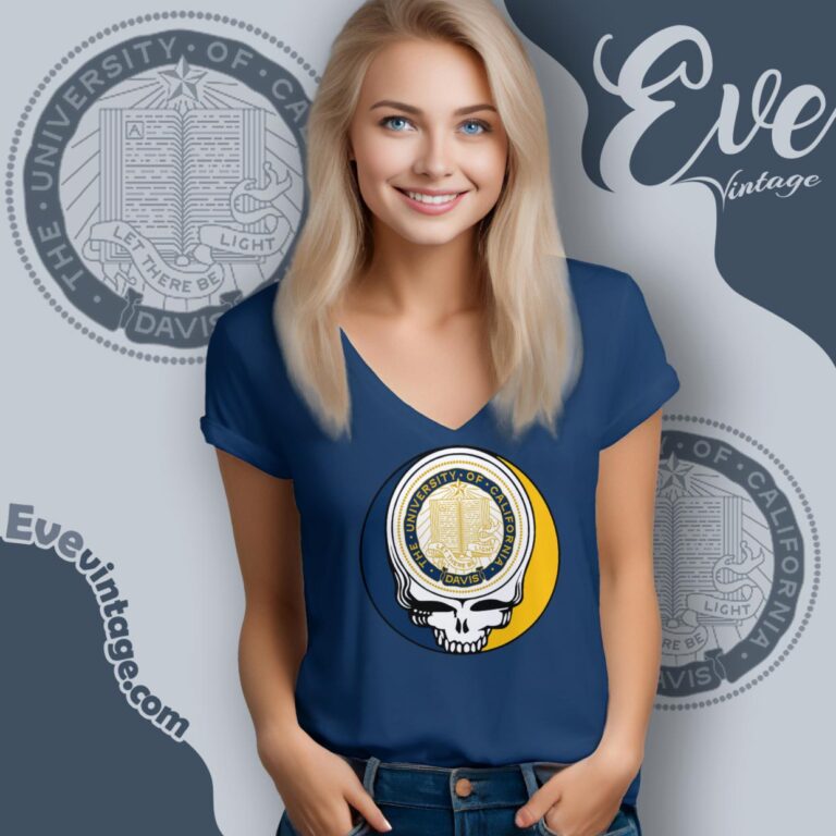 University Of California Davis Steal Your Face Grateful Dead Shirt V Neck TShirt University Of California Davis Steal Your Face Grateful Dead Shirt V Neck TShirt