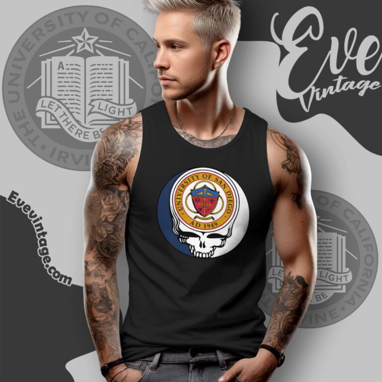 University Of California Irvine Steal Your Face Grateful Dead Shirt Tank Top Racerback University Of California Irvine Steal Your Face Grateful Dead Shirt Tank Top Racerback