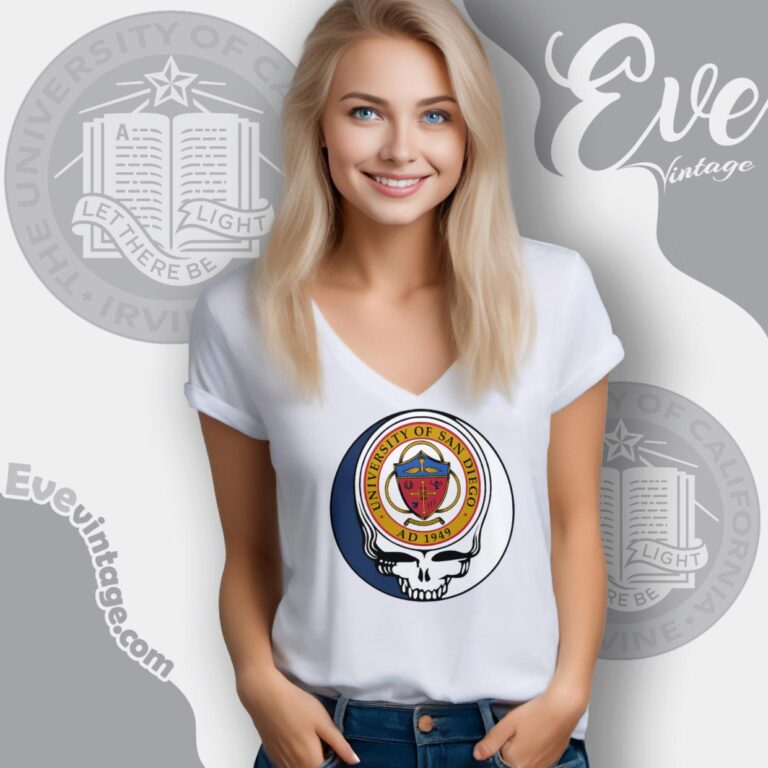 University Of California Irvine Steal Your Face Grateful Dead Shirt V Neck TShirt University Of California Irvine Steal Your Face Grateful Dead Shirt V Neck TShirt