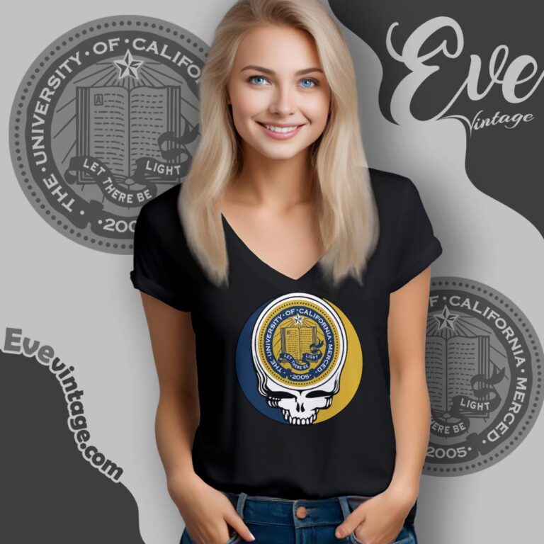 University Of California Merced Steal Your Face Grateful Dead Shirt V Neck TShirt University Of California Merced Steal Your Face Grateful Dead Shirt V Neck TShirt