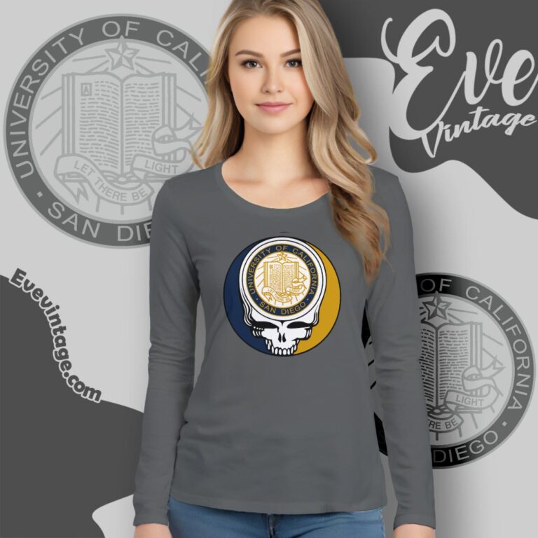 University Of California San Diego Steal Your Face Grateful Dead Shirt Long Sleeve Tee University Of California San Diego Steal Your Face Grateful Dead Shirt Long Sleeve Tee