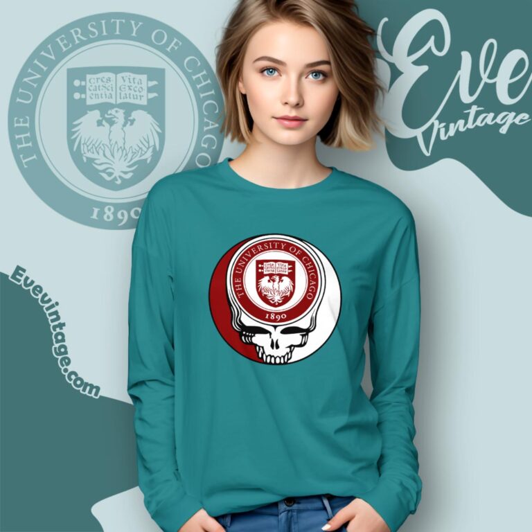University Of Chicago Steal Your Face Grateful Dead Shirt Long Sleeve Tee University Of Chicago Steal Your Face Grateful Dead Shirt Long Sleeve Tee