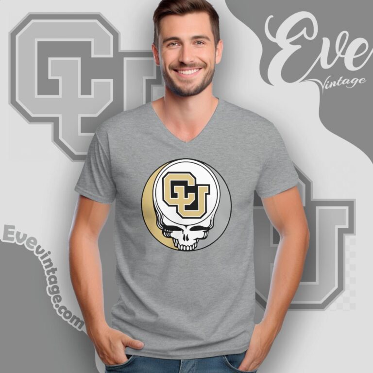 University Of Colorado Boulder Steal Your Face Grateful Dead Shirt V Neck TShirt University Of Colorado Boulder Steal Your Face Grateful Dead Shirt V Neck TShirt